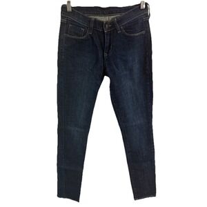 OLD NAVY WOMENS JEANS SIZE‎ 0 REGULAR LOW RISE SKINNY DARK WASH DENIM